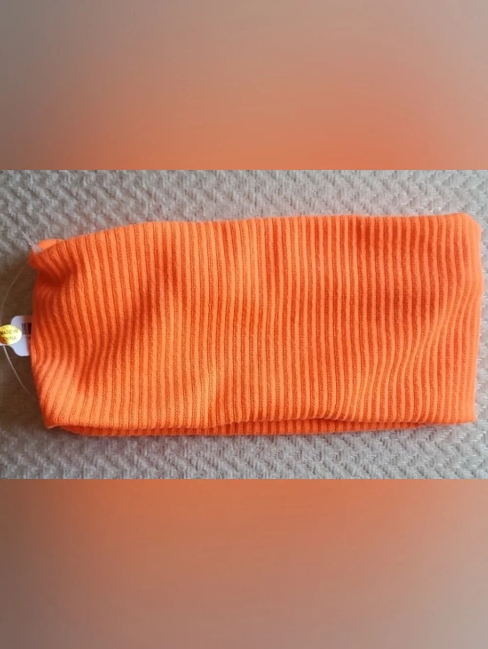 Free People Super Soft Wide Headband/Neon Orange